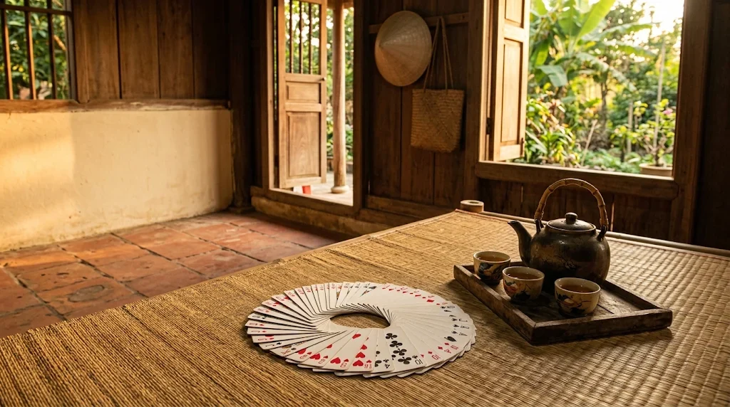 Phỏm bàn giấy truyền thống