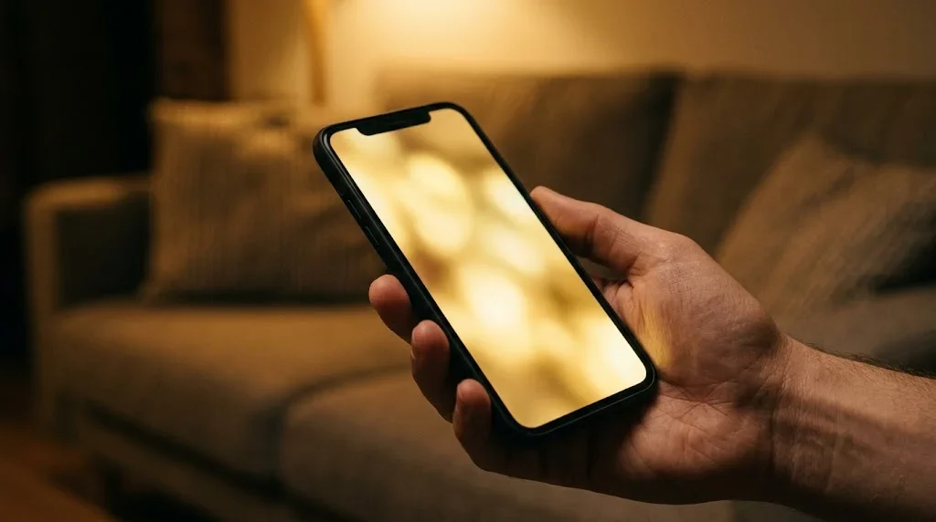 Giao diện tông tối gọn gàng của MAYCLUB trên điện thoại